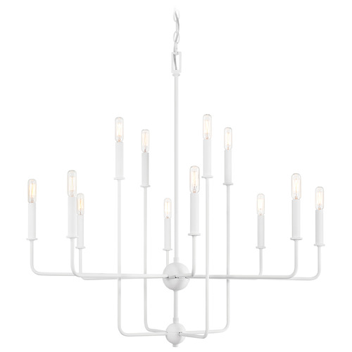 Savoy House Savoy House Lighting Avondale Bisque White Chandelier 1-4046-12-83