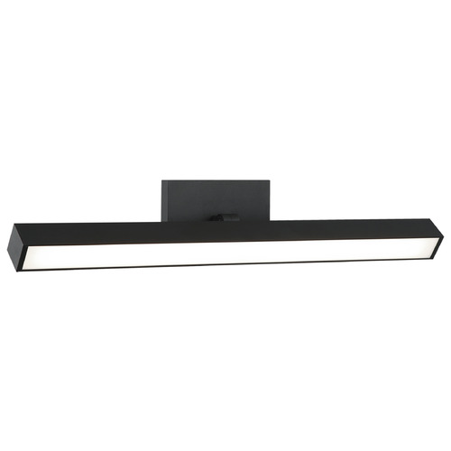 Matteo Lighting Parallel Matte Black LED Vertical Bathroom Light