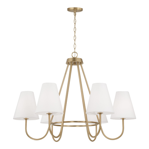 Capital Lighting Capital Lighting Julia Matte Brass Chandelier 452761MA