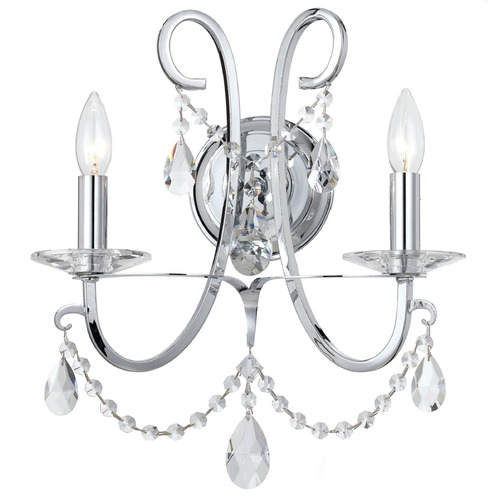 Crystorama Lighting Othello Polished Chrome Sconce