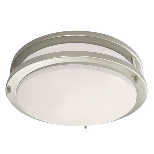 Design Classics Lighting Passage 15-Inch LED Flush Mount in Brushed Nickel by Design Classics 1984-90/30-BN