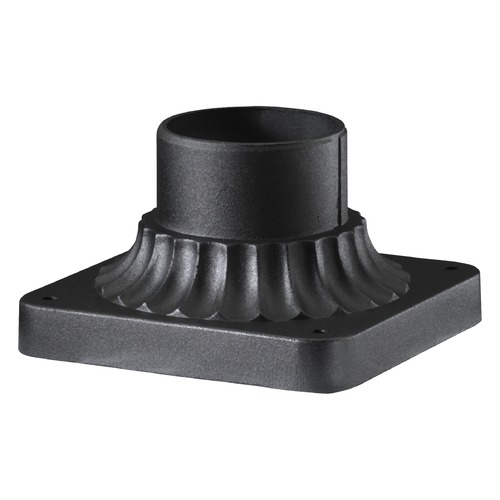 Outdoor Post Pier Mount in Noir