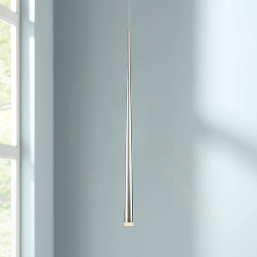 Modern Forms by WAC Lighting Cascade 37-Inch High LED Mini Pendant in Polished Nickel by Modern Forms PD-41837-PN