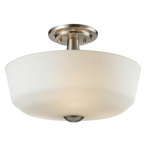 Z-Lite Z-Lite Montego Brushed Nickel Semi-Flushmount Light 410SF3