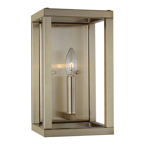 Generation Lighting Moffet Street Wall Sconce in Satin Brass by Generation Lighting 4134501-848