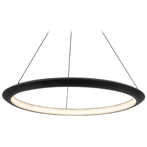 Modern Forms by WAC Lighting the Ring Black LED Pendant by Modern Forms PD-55036-35-BK