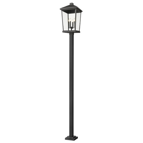 Z-Lite Beacon Black Post Light by Z-Lite 568PHXXLS-536P-BK