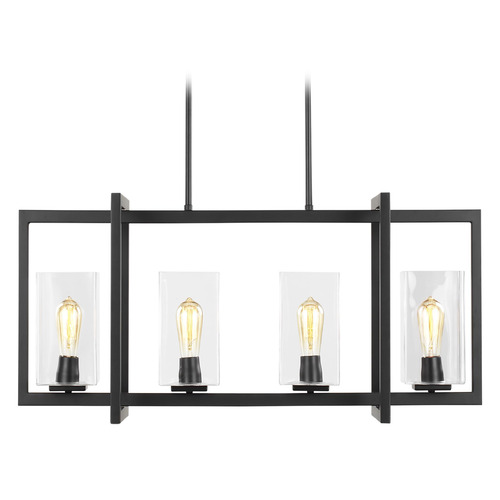 Mitte 40-Inch Midnight Black Island Light by Generation Lighting