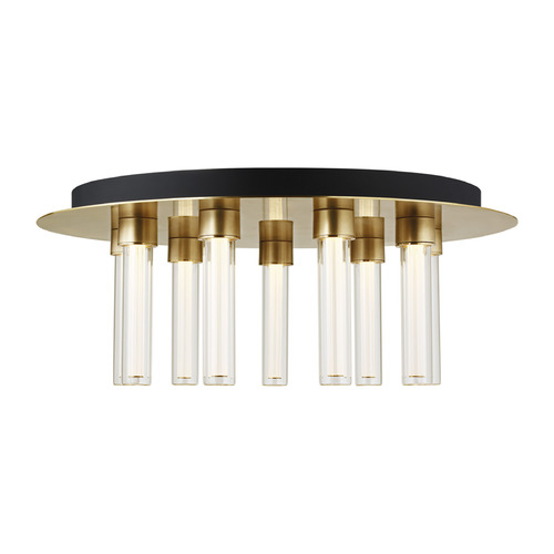 Visual Comfort Modern Collection Sean Lavin Kola 22-Inch 277V LED Flush Mount in Brass by Visual Comfort Modern 700FMKLA22NB-LED927-277