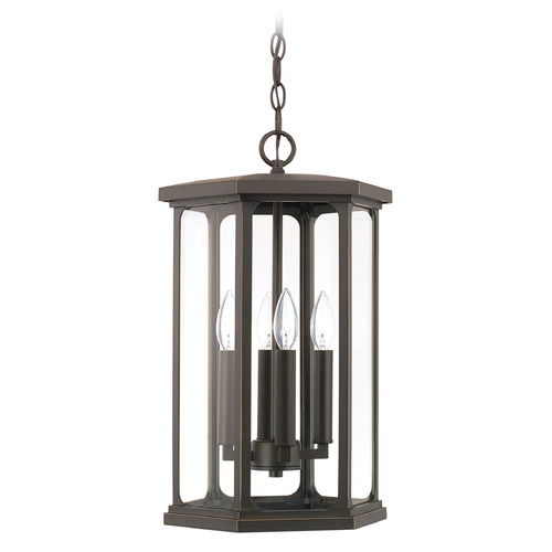 Capital Lighting Walton Outdoor Hanging Lantern in Oiled Bronze by Capital Lighting 946642OZ