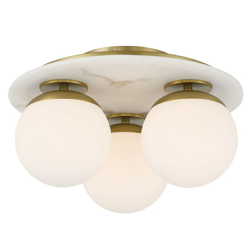 Orban Soft Brass Semi-Flush Mount by Minka Lavery