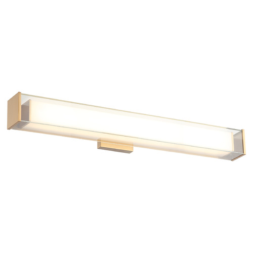 Cardenne Aged Gold Brass LED Vertical Bathroom Light by Matteo Lighting