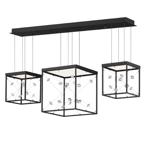 Entanglement Black LED Multi-Light Pendant by ET2 Lighting