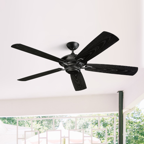 Visual Comfort Fan Collection Cyclone 60-Inch Outdoor Fan in Matte Black by Visual Comfort & Co Fan Collection 5CY60BK