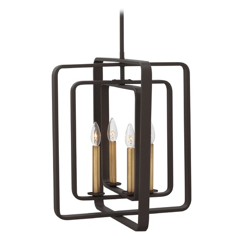 Hinkley Quentin 4-Light Chandelier in Buckeye Bronze by Hinkley Lighting 4814KZ