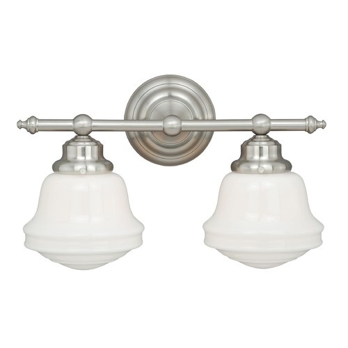 Vaxcel Lighting Huntley Satin Nickel Bathroom Light by Vaxcel Lighting W0169