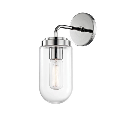 Mitzi by Hudson Valley Clara Sconce in Polished Nickel by Mitzi by Hudson Valley H124101-PN
