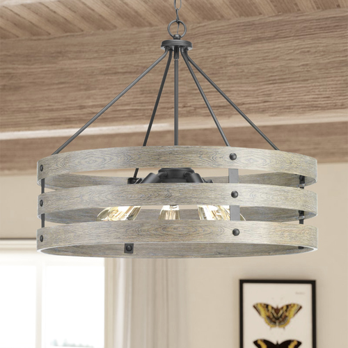 Gulliver Graphite 5-Light Pendant by Progress Lighting