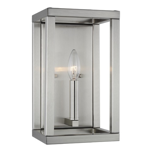 Generation Lighting Moffet Street Brushed Nickel Sconce by Generation Lighting 4134501-962