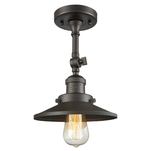 Innovations Lighting Innovations Lighting Railroad Oil Rubbed Bronze Semi-Flushmount Light 201F-OB-M5