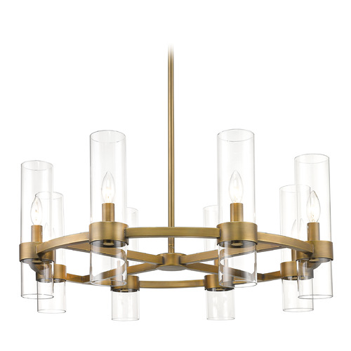 Datus Rubbed Brass Chandelier by Z-Lite