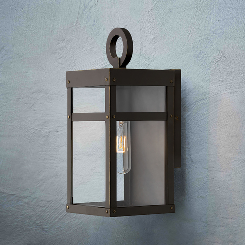 Hinkley Porter Small Oil Rubbed Bronze LED Outdoor Wall Light by Hinkley Lighting 2806OZ-LL