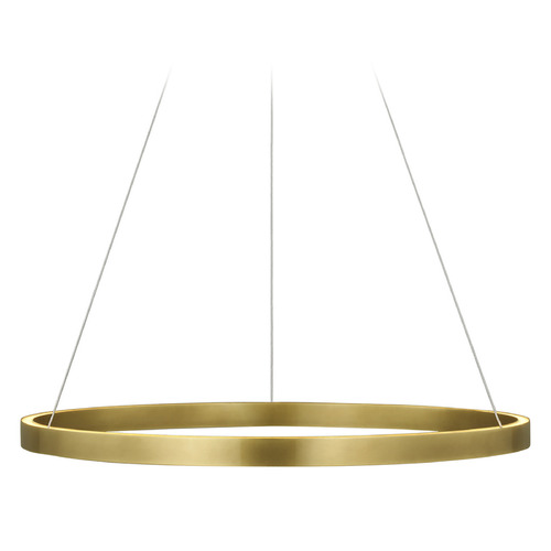 Visual Comfort Modern Collection Fiama 30-Inch 3000K LED Pendant in Brass by Visual Comfort Modern 700FIA30BR-LED930