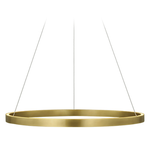 Fiama 30-Inch 3000K LED Pendant in Brass by Visual Comfort Modern