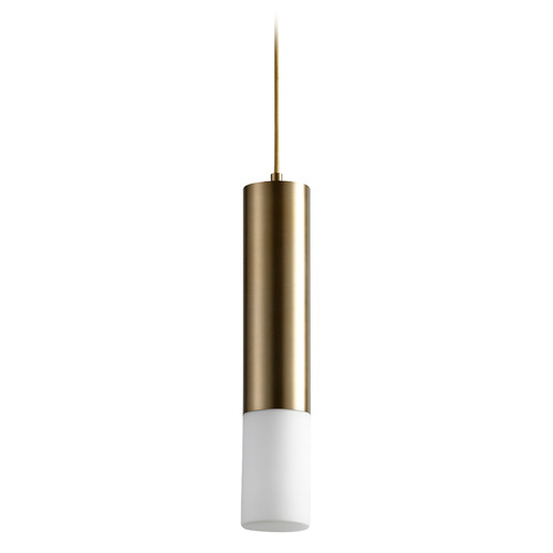 Oxygen Opus Glass LED Pendant in Aged Brass by Oxygen Lighting 3-654-140