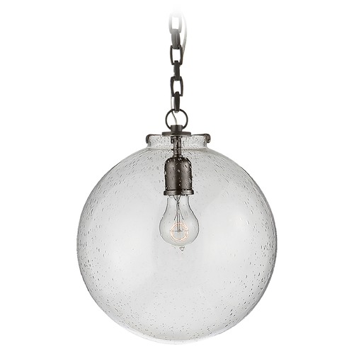 Visual Comfort Signature Collection Thomas OBrien Katie Globe Pendant in Bronze by Visual Comfort Signature TOB5226BZG4SG