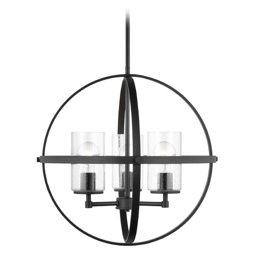 Generation Lighting Alturas 19-Inch Midnight Black Chandelier by Generation Lighting 3124673-112