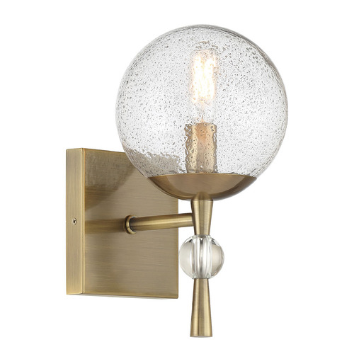 Populuxe Oxidized Aged Brass Sconce by Minka Lavery