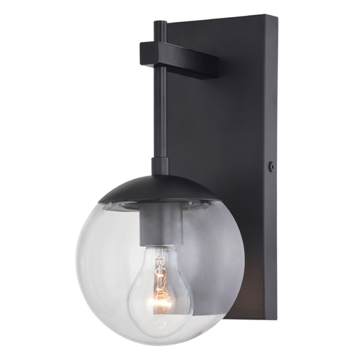 Vaxcel Lighting Keeler Matte Black Outdoor Wall Light