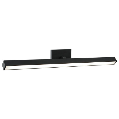 Matteo Lighting Matteo Lighting Parallel Matte Black LED Vertical Bathroom Light S12933MB