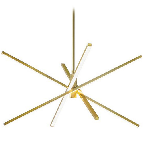 Afx Lighting Jaxx Satin Brass LED Pendant Light