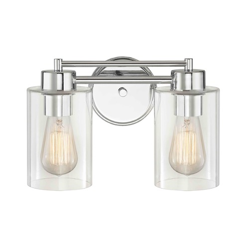 Design Classics Lighting Chrome Bathroom Light 702-26 GL1040C