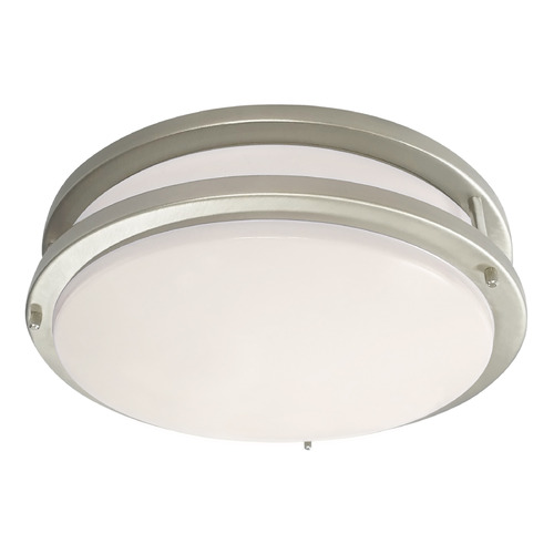 Design Classics Lighting Passage 18-Inch LED Flush Mount in Brushed Nickel by Design Classics 1985-90/30-BN