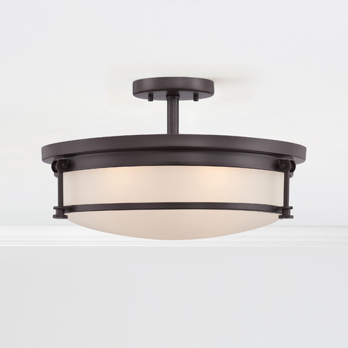 Sailor Western Bronze Semi-Flush by Quoizel Lighting