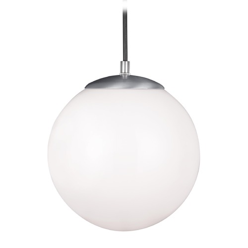 Leo 10-Inch Pendant in Satin Aluminum by Visual Comfort Studio