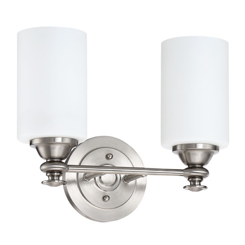 Dardyn 13.38-Inch Brushed Polished Nickel Bath Light by Craftmade Lighting