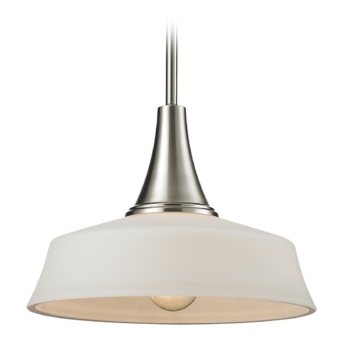 Z-Lite Z-Lite Montego Brushed Nickel Pendant Light with Bowl / Dome Shade 410MP12
