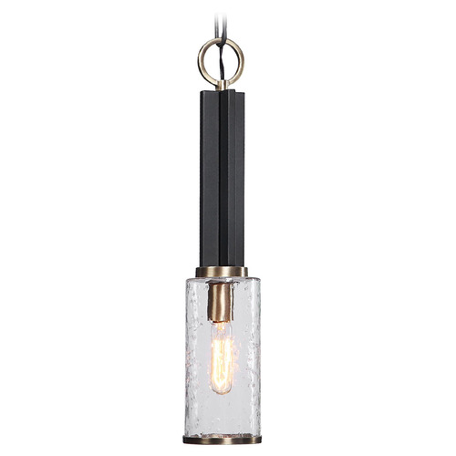 Jarsdel Black & Antique Brass Mini-Pendant Light by Uttermost Lighting