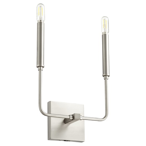 Quorum Lighting Lacy Satin Nickel Sconce by Quorum Lighting 531-2-65