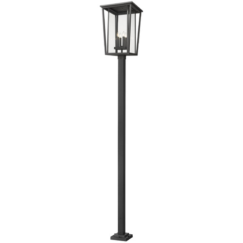 Z-Lite Seoul Black Post Light by Z-Lite 571PHXXLS-536P-BK