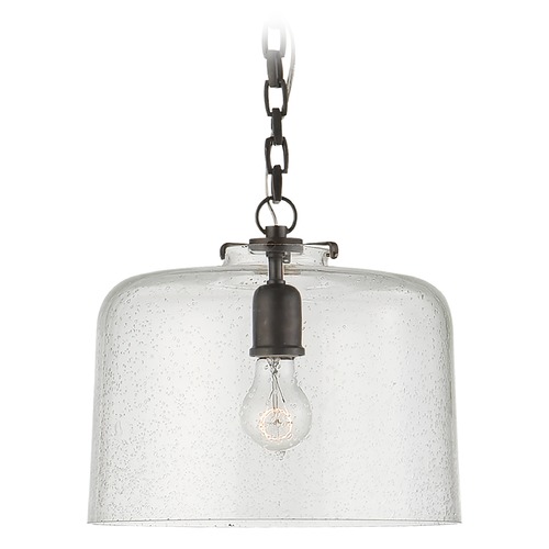 Visual Comfort Signature Collection Thomas OBrien Katie Dome Pendant in Bronze by Visual Comfort Signature TOB5226BZG5SG