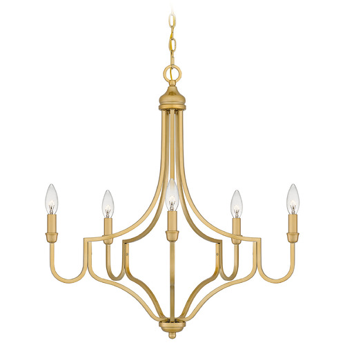 Mabel 26.25-Inch Chandelier in Light Gold by Quoizel Lighting