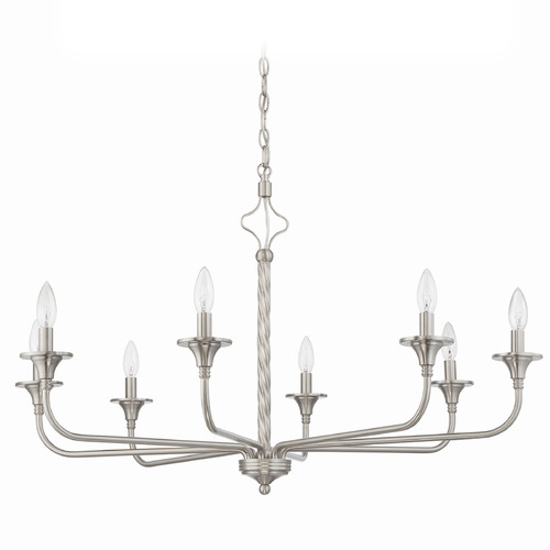 Craftmade Lighting Jolenne Brushed Polished Nickel Chandelier by Craftmade Lighting 57028-BNK