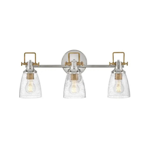 Easton 24-Inch Bath Light in Polished Nickel & Brass by Hinkley Lighting