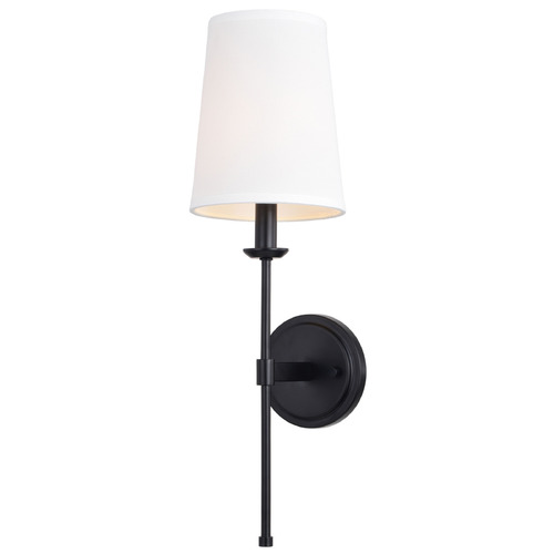 Vaxcel Lighting Camden Matte Black Sconce