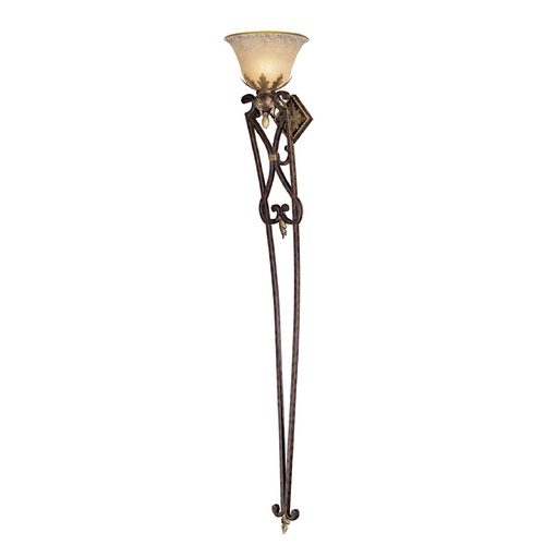 Metropolitan Lighting Sconce Wall Light with Beige / Cream Glass in Golden Bronze Finish N2236-355